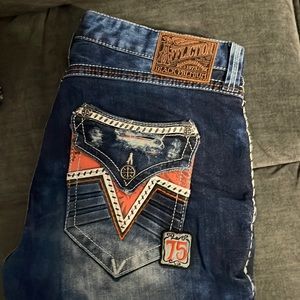 Affliction mens 36 waist 34 length jeans